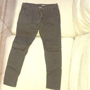 Please Army Green Jeans